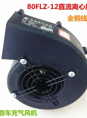 80FLZ-12直流离心风机烧烤鼓风机儿童游车充气风机气模鼓风机