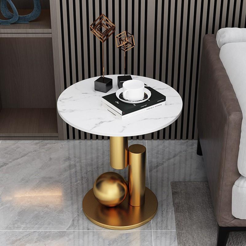 轻奢角几岩板边几客厅沙发边桌阳台极简创意设计网红小茶几