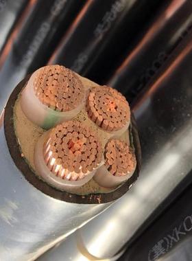 YJV电缆线4芯240平方3+1三相4线铜芯硬芯铜线3*240+1*120电力电缆