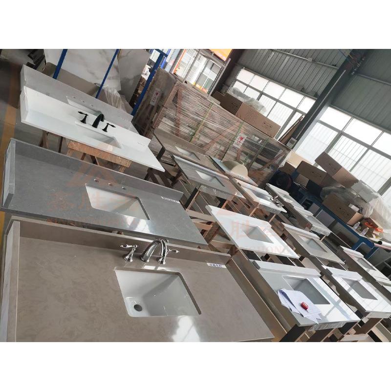 商场卫生间洗手台面现货阳台柜台面按图加工仿天然大理石纹