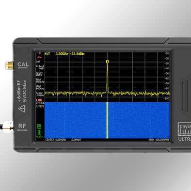 tinySA ULTRA 手持频谱分析仪4“触摸屏 100k-5.3GHz
