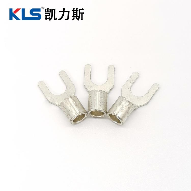 SNB1.25-3.2-4-5-6接线端子紫铜焊U型叉形裸端头SNB冷压端子