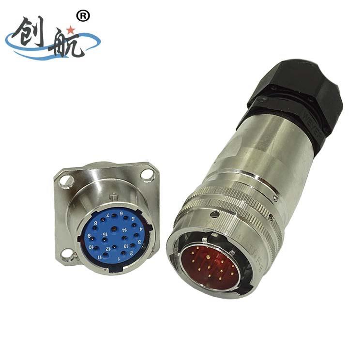 15芯防水插头Y50X-1415TJ6F-B/Y50X-1415ZK10-B圆形电缆电连接器
