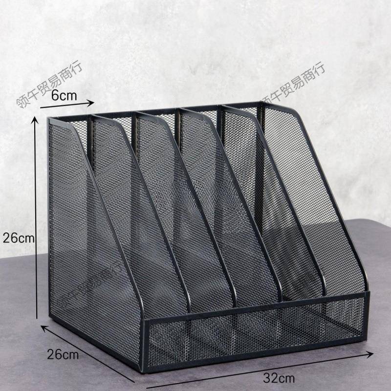 铁艺桌面多层文件收纳架档案资料夹整理框多功能文具书本分类栏