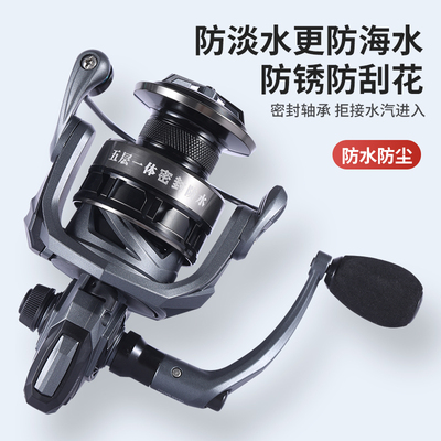 特奔渔轮防海水纺车轮海钓轮矶竿轮路亚纺车轮远投抛竿钓鱼轮渔具