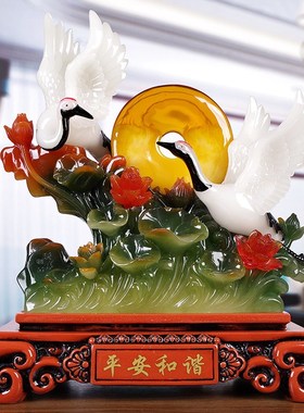 速发祝贺老人松鹤长年礼品 大寿仙鹤摆件送奶爷爷奶老人延辈贺岁