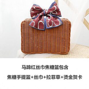 速发伴手礼篮子高档新婚婚礼伴娘回礼大号容量空盒礼品盒子