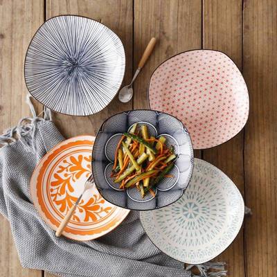 现货速发ord cer cutlery 8 iches deep sque plate dishes