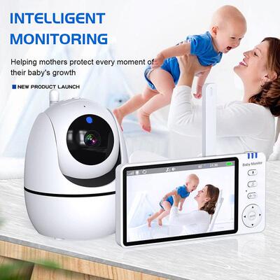 5英寸数字婴儿监护器babymonitor双向语音对监听讲监视器
