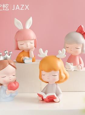 女孩摆件可爱家居电视酒柜装饰品创意房间布置小摆设送女生日礼物