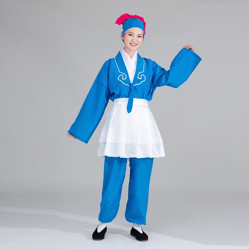 速发戏曲服装男店小二豫剧小娃苍戏戏演出服书童武大郎戏剧茶衣裙