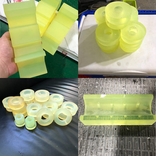 速发聚氨酯板PU板大小直径牛筋棒缓冲垫片减震胶板开模包胶加工