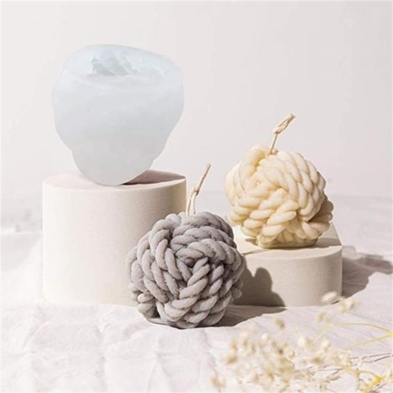 速发韩三信件线球硅胶模蛋糕具?式摆毛立体麻绳团石膏手工皂磨具