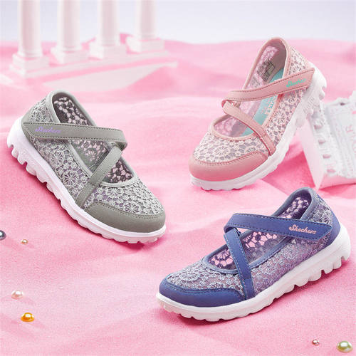 Skechers斯凯奇玛丽珍女小童凉鞋夏款学步鞋宝宝婴儿鞋81170N