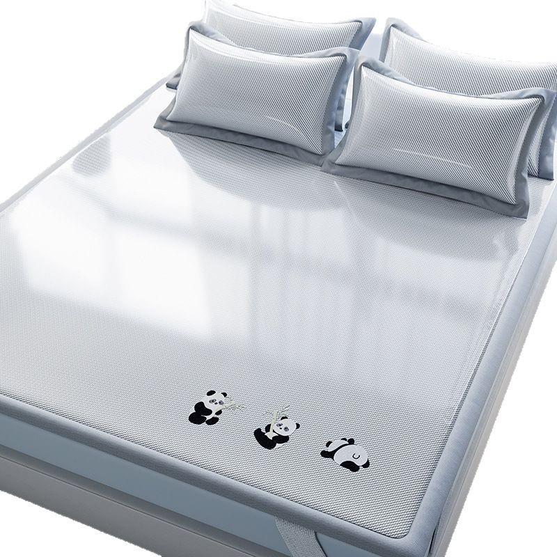 花夏季冰丝凉席印轻奢丝高级空调bmqrsxlb席学生宿舍感软席子家用