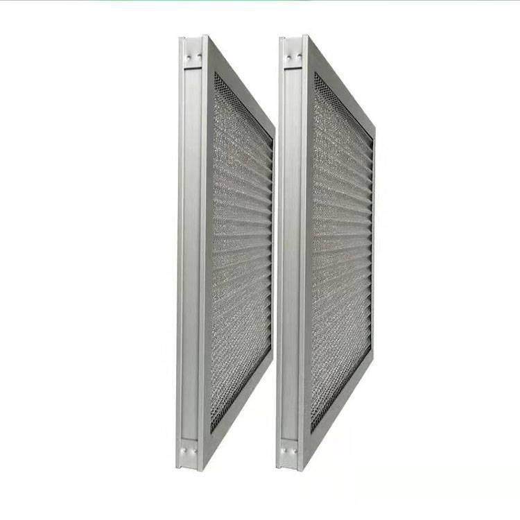 铝框不锈钢过滤器网厂家初效金属网可洗过滤网新风系统净化装置