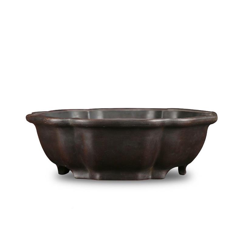 厂家大复号莲花D海棠榕树绿植盆栽紫砂ZSD09花盆ZS0古9