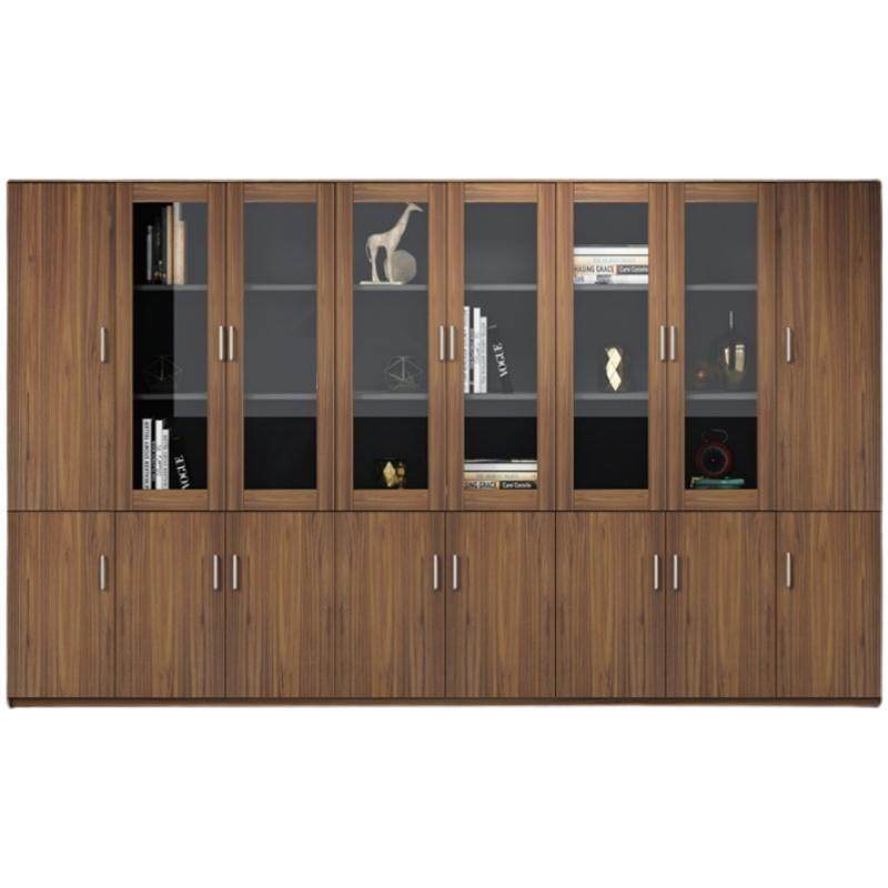 办公室书柜木质文件柜资料档案柜板式书架带透明门储物带锁落地柜,商业/办公家具,办公储物柜,淘宝优惠券,粉丝福利购,淘宝优惠卷