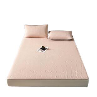 新款夏季冰豆豆冰丝凉席床席单件床单三件套床垫保护罩床套罩l