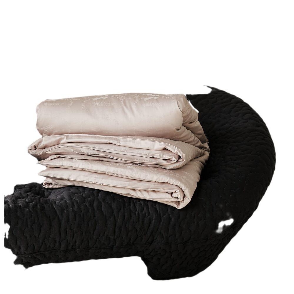 提花缎纹全棉纯棉单品单双人被套888色枕套4*874棉素高支高纯密