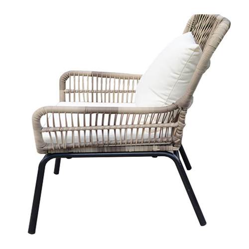 户外藤编桌椅组合藤椅茶几露天花园阳台休闲露台单人靠背拉绳躺椅