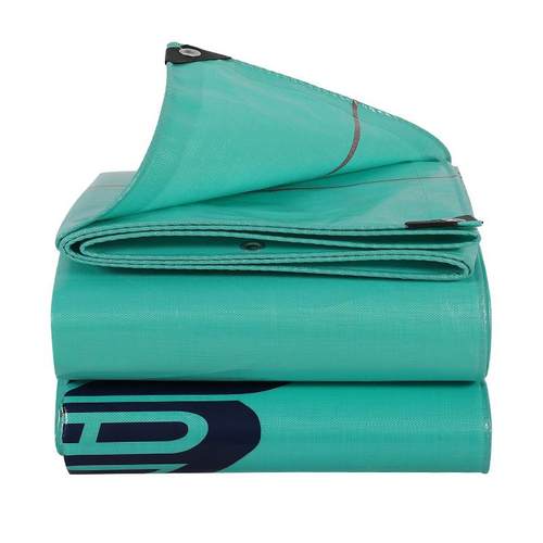 220g绿红条耐磨防晒防雨布加厚货车车棚防水篷布PE抗老化苫布