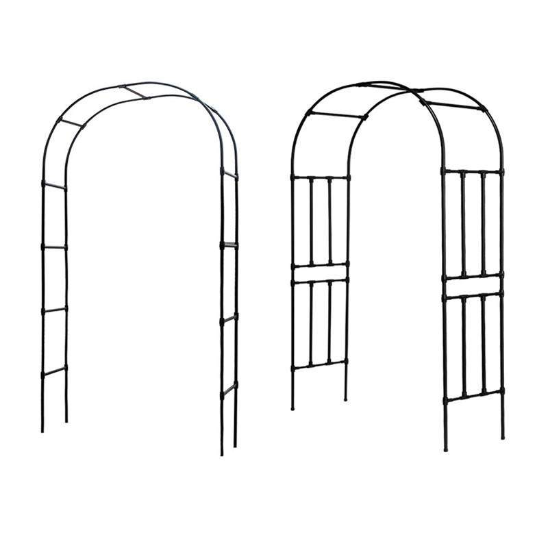 拱门爬藤架包塑花园爬藤支架植物月季爬藤架粗阳台攀爬架拱形花架