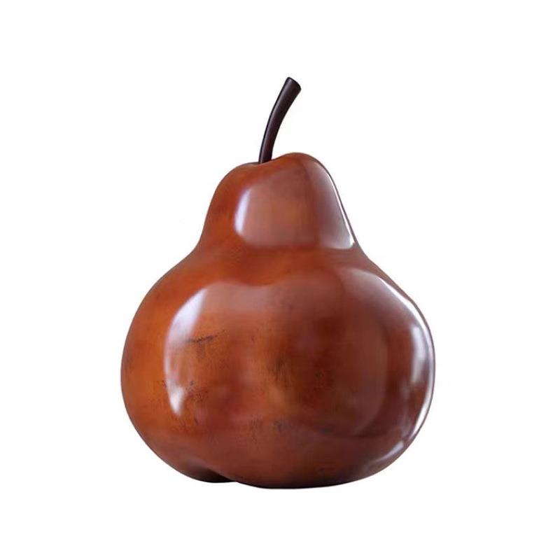 中古风板高饰级感装大梨子摆件样间办公室QVG客厅书房卧室家居艺