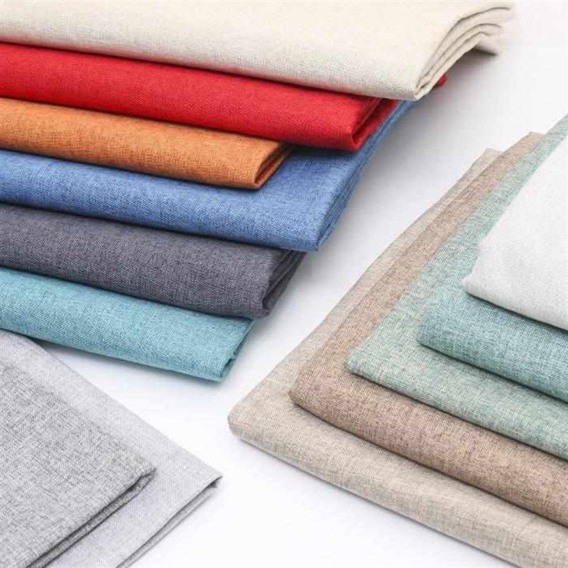 纯色细亚麻沙发布料 加厚棉麻混纺面料帆布坐垫Q老粗布 仿棉麻布,纺织面料/辅料/配套,涤纶面料,淘宝优惠券,粉丝福利购,淘宝优惠卷