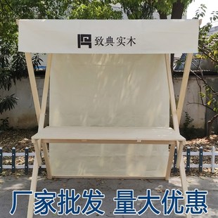 夜市地摊车售货车木质活动棚架市集展示架小摊位集市摊位架子