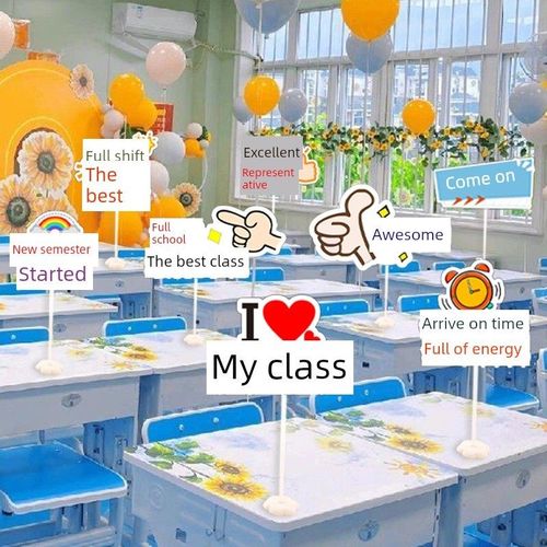 采购产品返校装饰,幼儿园教室气氛,桌卡,气球仪式道具,新学期桌面