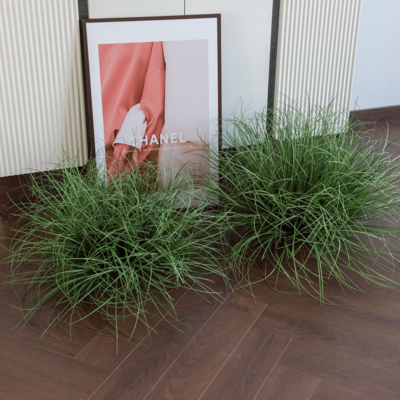 仿真蒲草球绿植造景酒店橱窗装饰摆件假草堆景观芦苇草灌木植物园