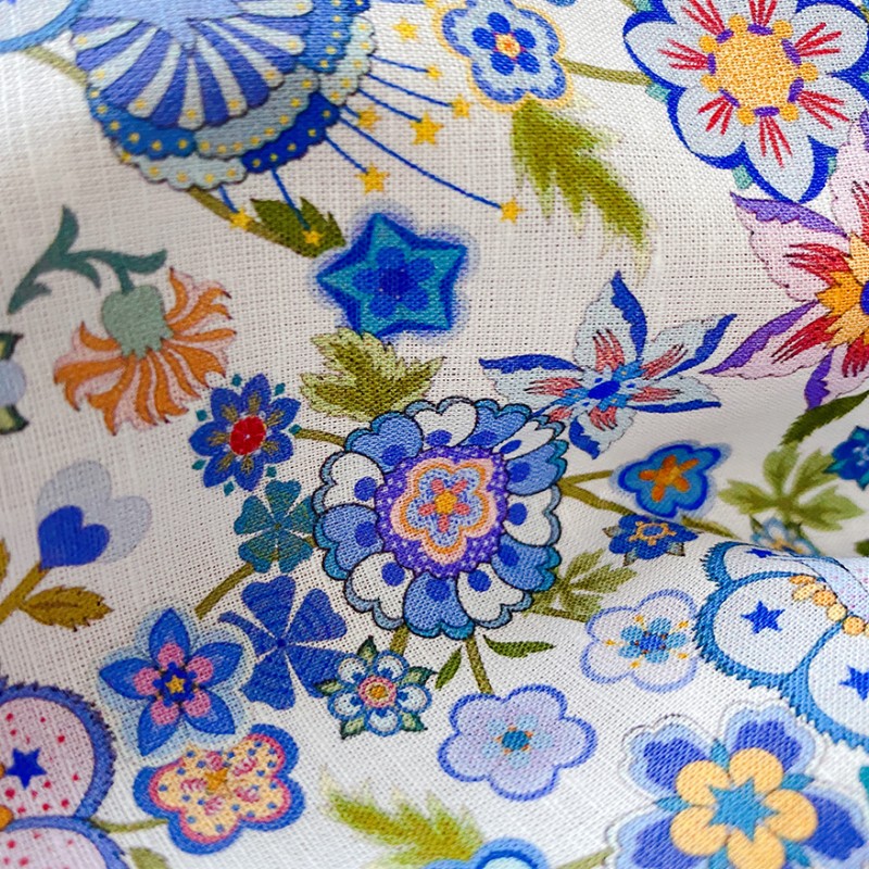 亚麻棉%亚麻%棉白色棉麻汉服布料面料烟雾白色