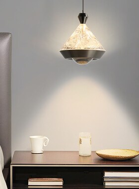 现代悬停升降手扫感应床头吊灯全光谱护眼卧室房间玄关吊线灯