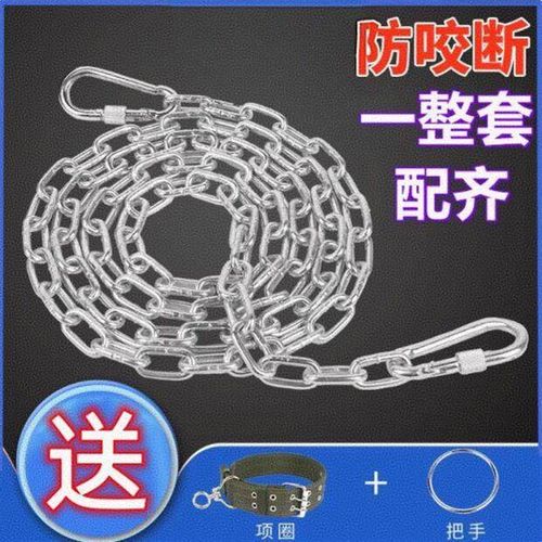 狗链子项圈中大小型犬宠物用品栓狗的铁链防咬拴狗绳脖狗牵引绳