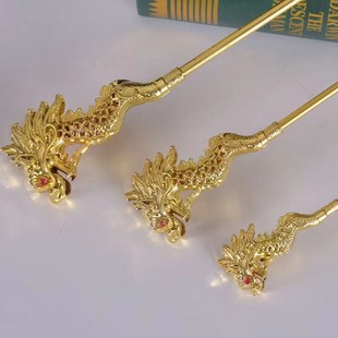 龙王拐王母娘娘土地公婆黑老合金法器新古典纯手工制