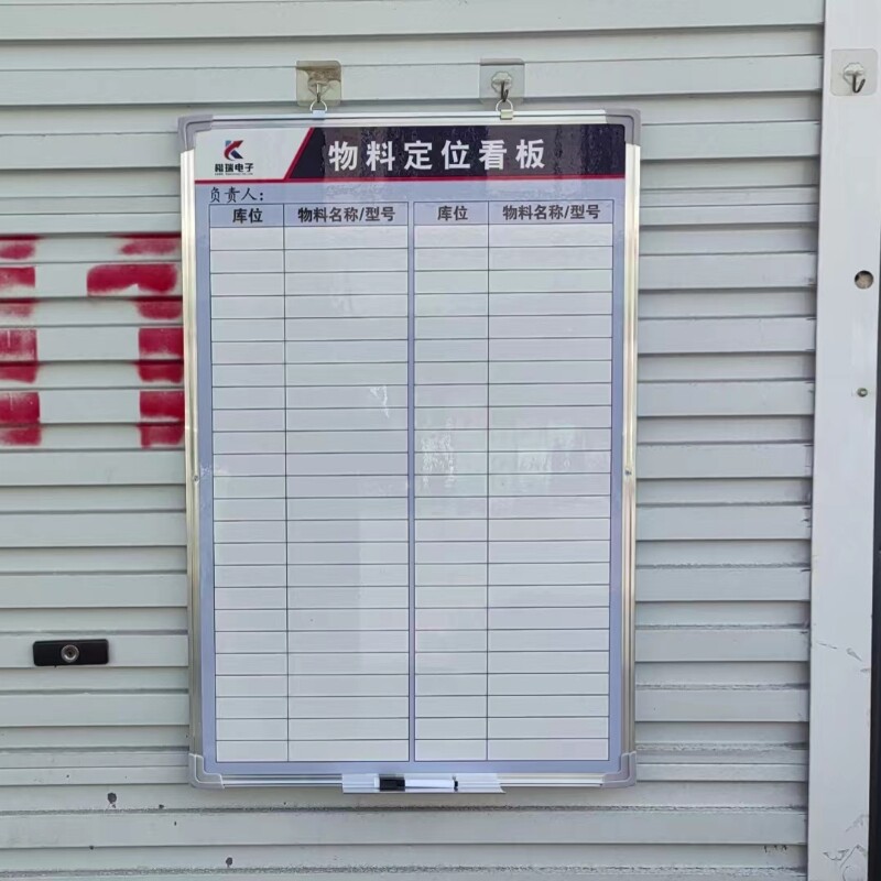 巧磁库管理板展示架陈列物料库位信息目视化货架磁写字板记事板库