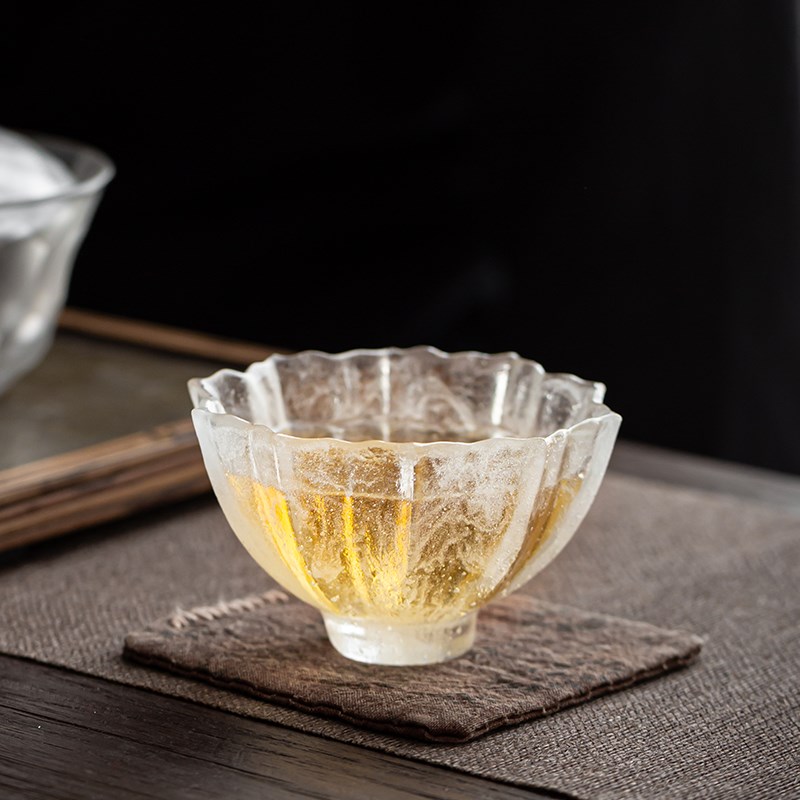 冰冻琉璃杯单杯功夫茶杯品茗杯大规格日手工茶具茶盏杯