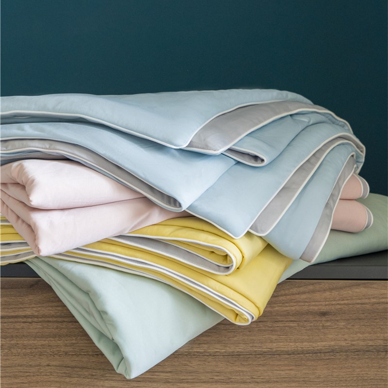 明治西川 夏凉被冰激凌凉感空调被B版拼小松精炼填充类可机洗