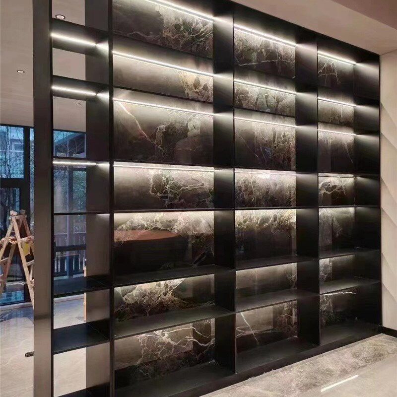 钢板柜展示书柜书架博古架金属酒柜装饰柜