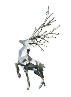 大型梅鹿雕塑景观别墅庭院动物商场公园售楼部装饰品