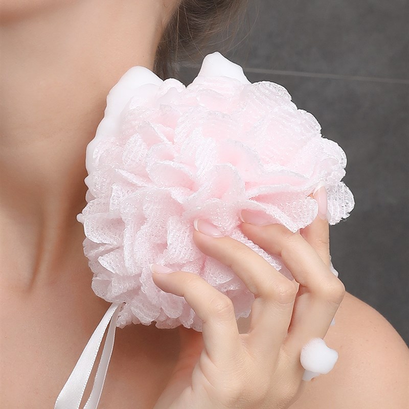 搓澡球浴花高档大号散花边爱沐浴球洗澡戳背洗浴搓澡巾泡泡球