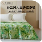 类韩香绸夏凉被香云风夏被大豆纤维可机洗冰丝莫代尔天丝空调被