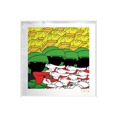 卡通Jerkface火星人马文潮流版画游乐园儿童房挂画走廊客厅装饰画