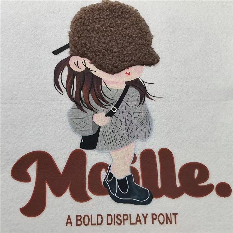 小女孩印花辅料结合工艺白墨烫画(冷撕),纺织面料/辅料/配套,烫画/烫图/烫钻,淘宝优惠券,粉丝福利购,淘宝优惠卷