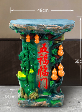 假山流水喷泉摆件鱼缸底座风水轮瀑布仿石桌工P艺品树脂置物架花