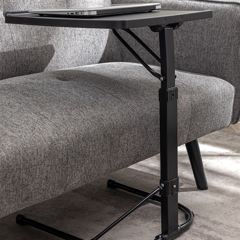 立式电脑桌 床边桌可移动折叠家A办公便携台式电脑桌落地式可升降