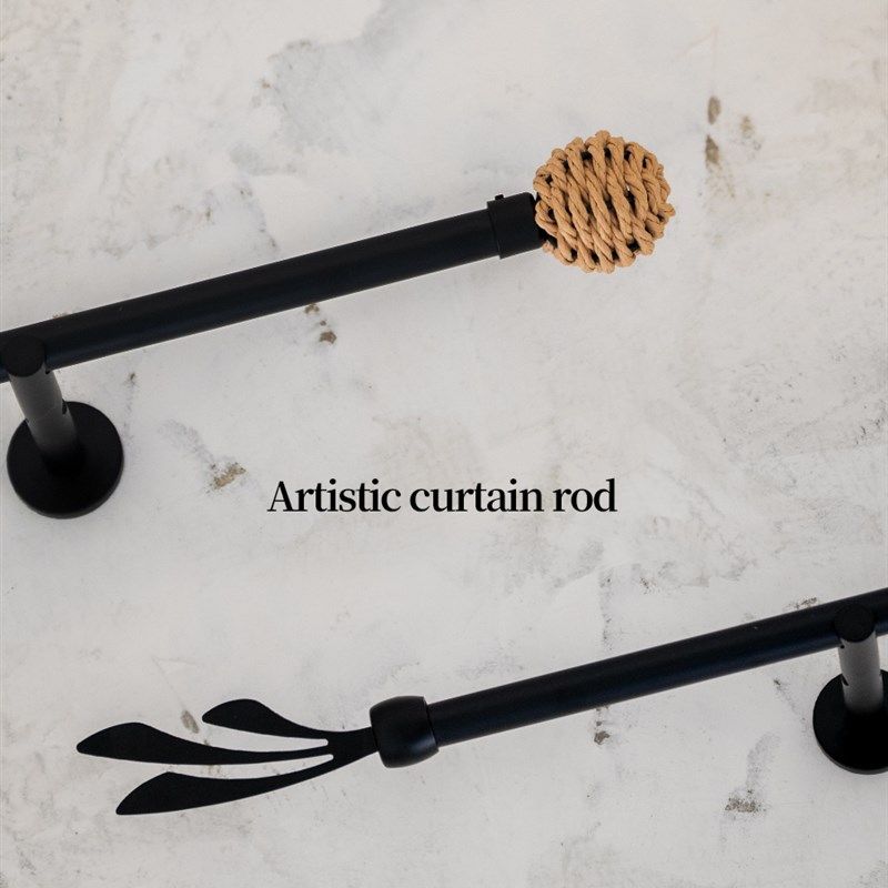 19线染窗帘杆超细罗马杆定制纸绳/铁锤图案/竹制手工装饰头,居家布艺,窗帘杆/罗马杆,淘宝优惠券,粉丝福利购,淘宝优惠卷