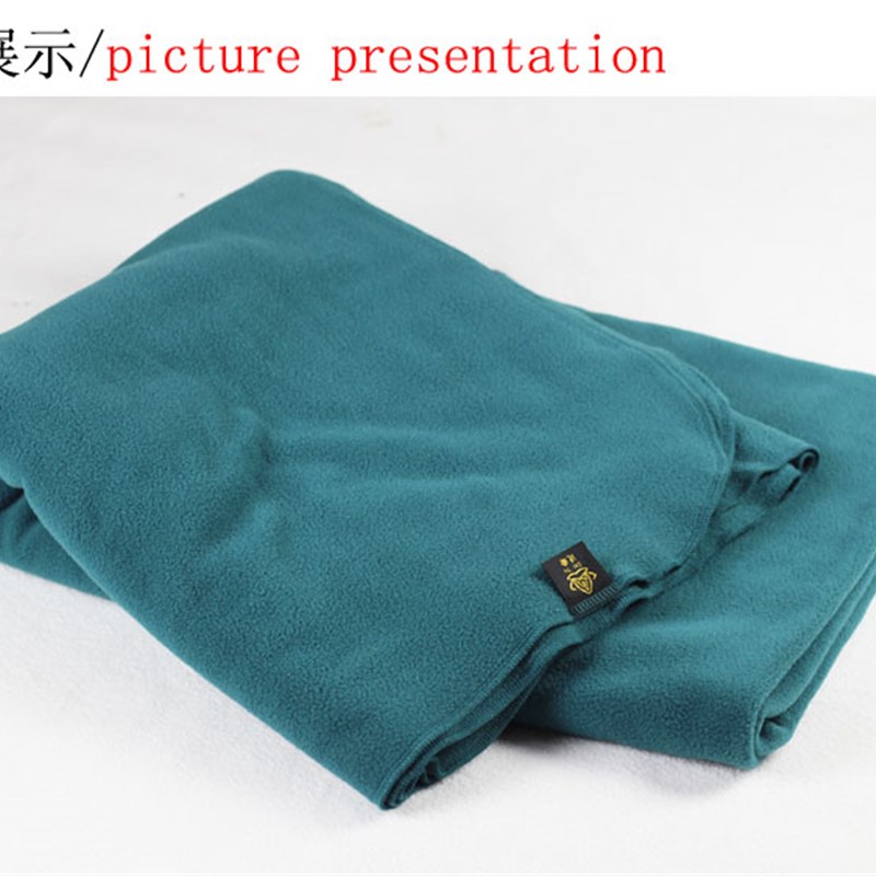 冬季摇粒绒瑜伽保暖毯冥想禅修盖腿小毛毯办公室午睡足Y浴休息盖