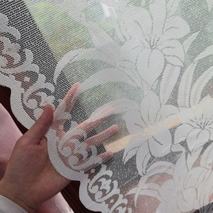 魔术贴田园窗帘厨房门帘扇形提拉帘罗马帘客厅隔间帘卧室阳台飘窗